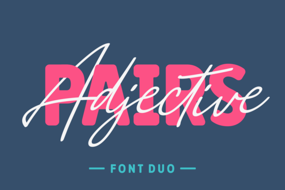 Adjective Pairs Font: Style and Versatility Combined