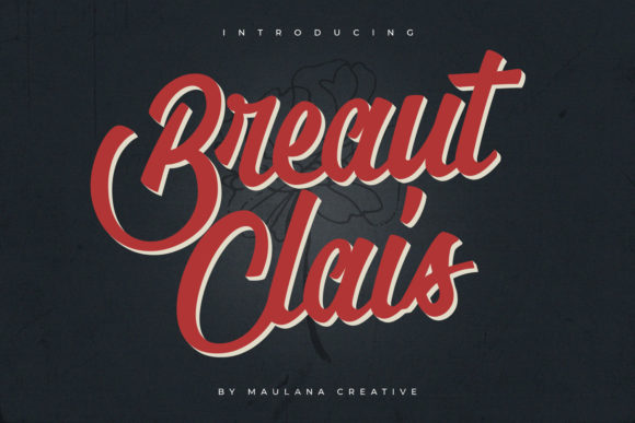 Breaut Clais: A Bold and Friendly Handwritten Font for Creative Projects