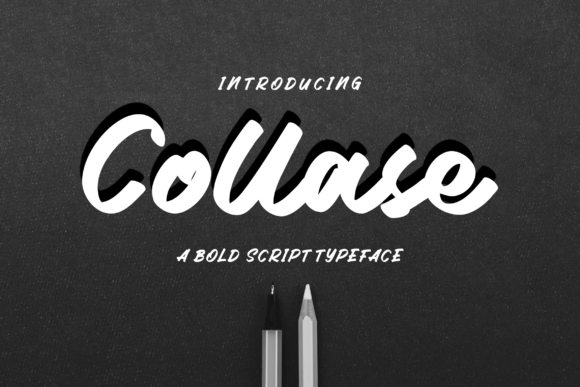 Collase: A Bold and Cursive Script Font That Captures Nostalgia and Confidence