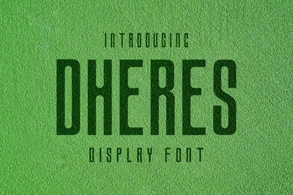 Dheres Sans: A Bold and Retro Font for Modern Design