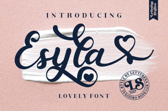 Esyla Font: A Bold and Romantic Script for Creating Stunning Love Letters