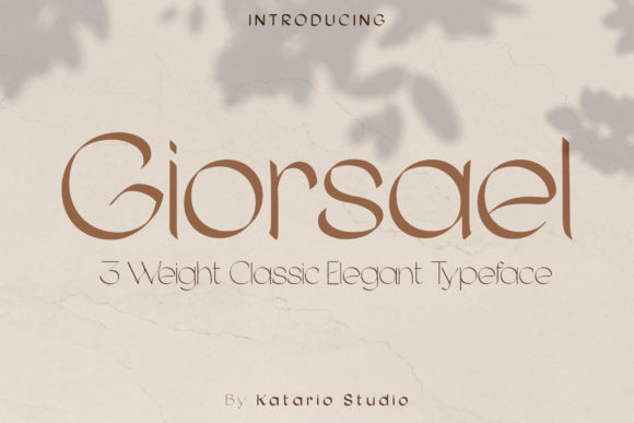 Giorsael Font: Elegant and Dainty Sans Serif