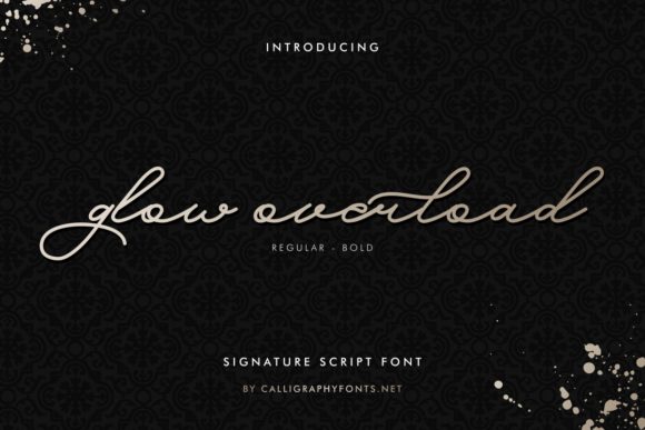 Glow Overload: A Delicate Handwritten Font for Creative Projects