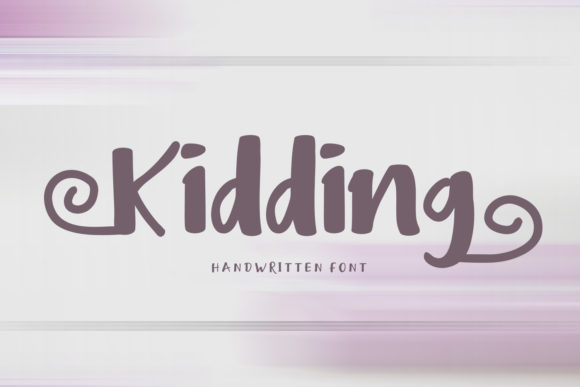 Kidding: A Sweet and Joyful Font for Creative Projects
