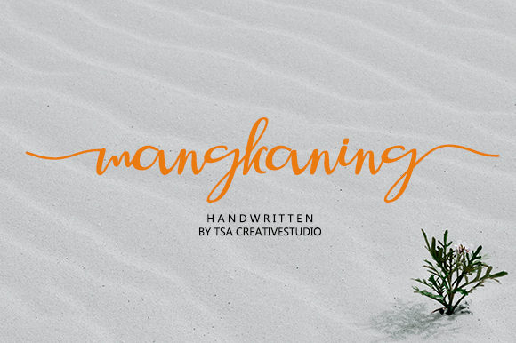 Mangkaning: A Natural and Elegant Handwritten Font for Creative Projects