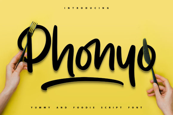 Phonyo: A Bold Handwritten Font for Stylish Designs