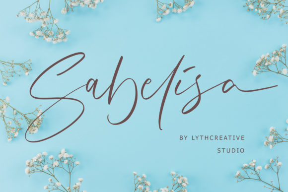 Sabelisa: A Playful and Elegant Script Font for Creative Projects