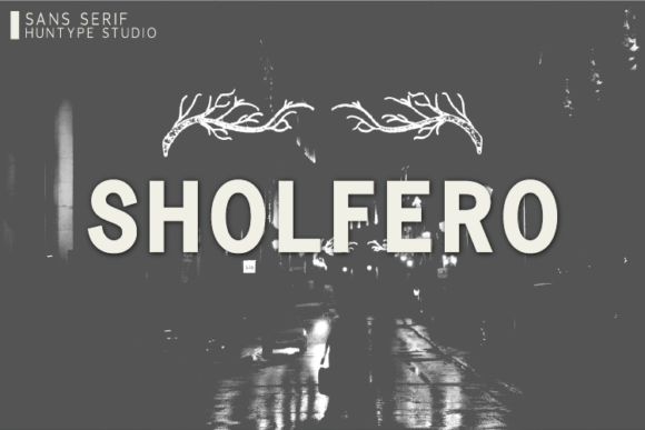 Sholfero: A Simple and Thick Lettered Sans Serif Font for Modern Design